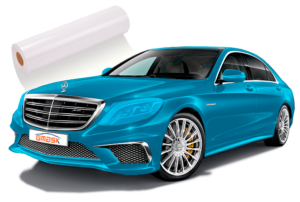 Full vehicle wrap with protective film